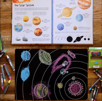 Chalkboard Solar System Placemat
