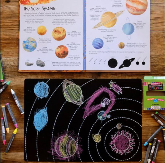 Chalkboard Solar System Placemat