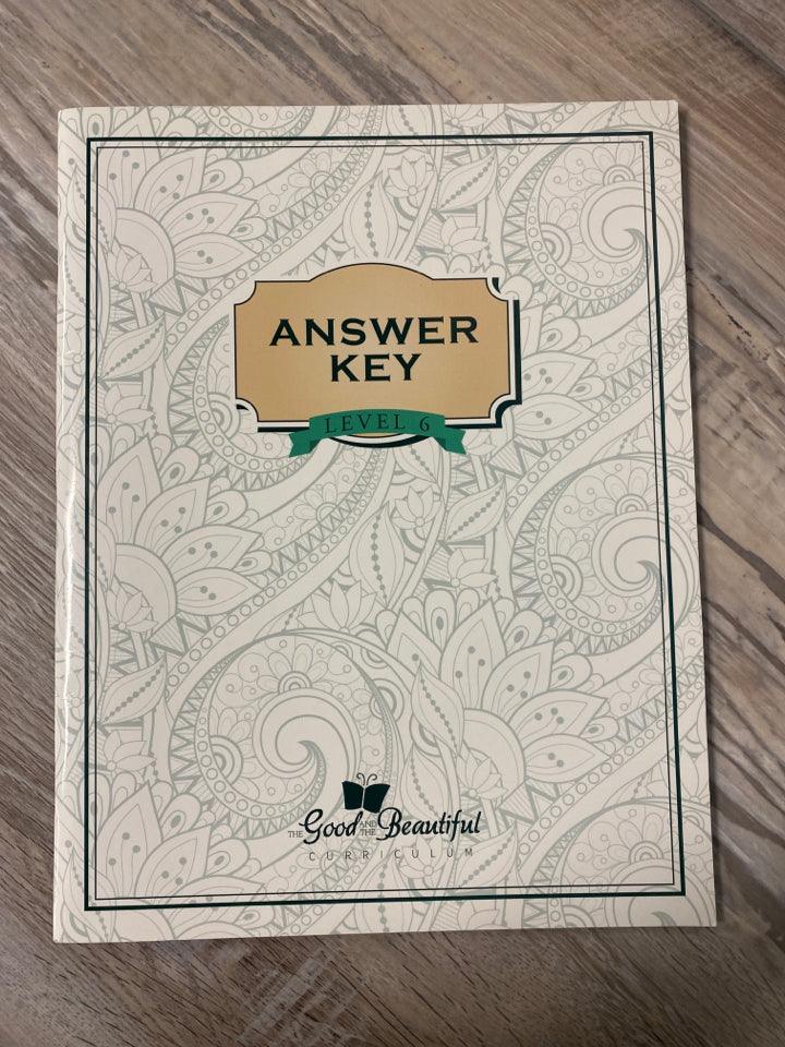 The Good & the Beautiful Level 6 Language Arts Answer Key
