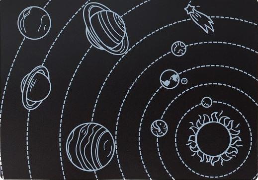 Chalkboard Solar System Placemat