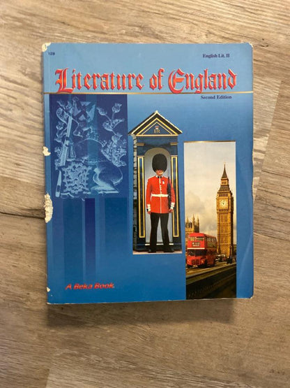 Abeka Literature of England 2nd Ed. Student Text — front cover