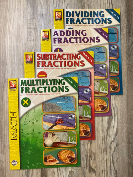 Blackline Masters Fractions Workbook Set