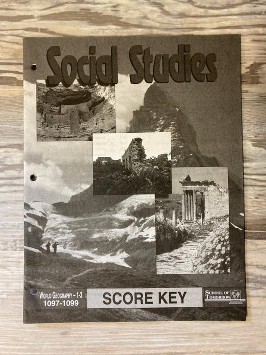ACE Paces World Geography 1-3, 1097-1099 Score Key