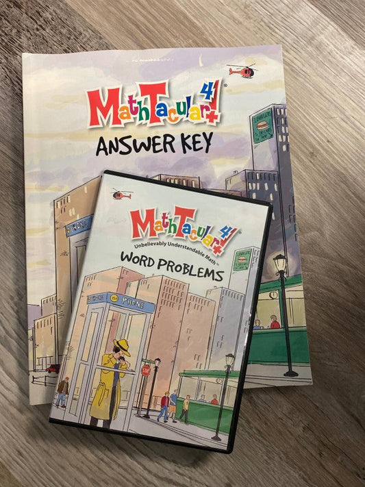 Mathtacular 4 DVD and Workbook Answer Key
