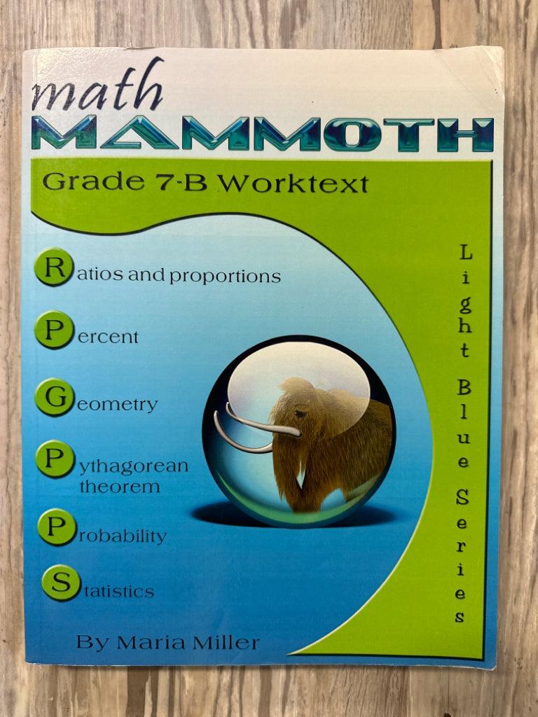 Math Mammoth 7B Worktext