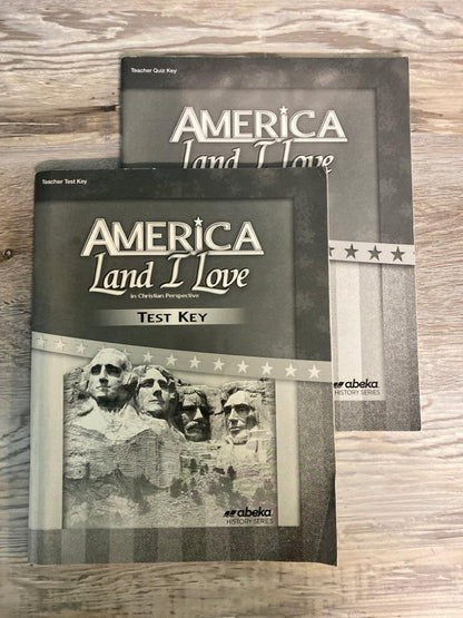 Abeka America Land I Love Quiz and Test Keys 3rd Ed.
