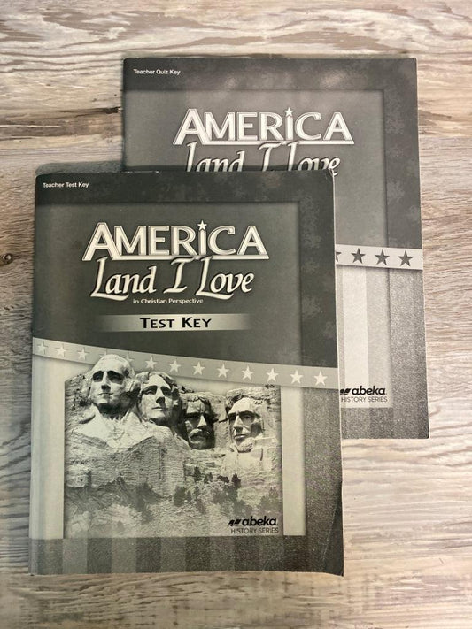 Abeka America Land I Love Quiz and Test Keys 3rd Ed.
